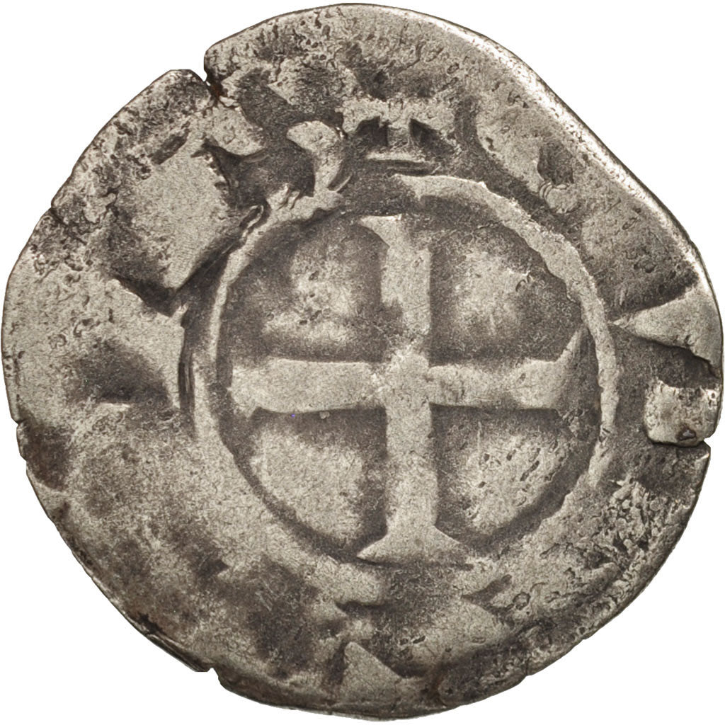 Coin, France, Bretagne, Anonymous, Denarius, Guingamp, F(12-15), Silver