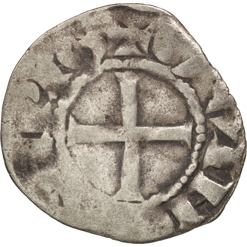 Coin, France, Bretagne, Anonymous, Denarius, Guingamp, VF(20-25), Silver