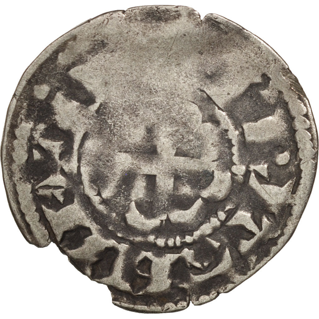 Coin, France, Bretagne, Anonymous, Denarius, Guingamp, VF(20-25), Silver