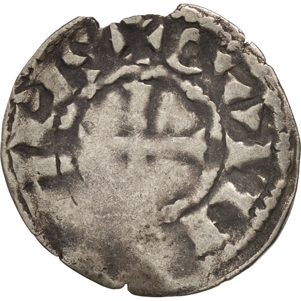 Coin, France, Bretagne, Anonymous, Denarius, Guingamp, VF(20-25), Silver