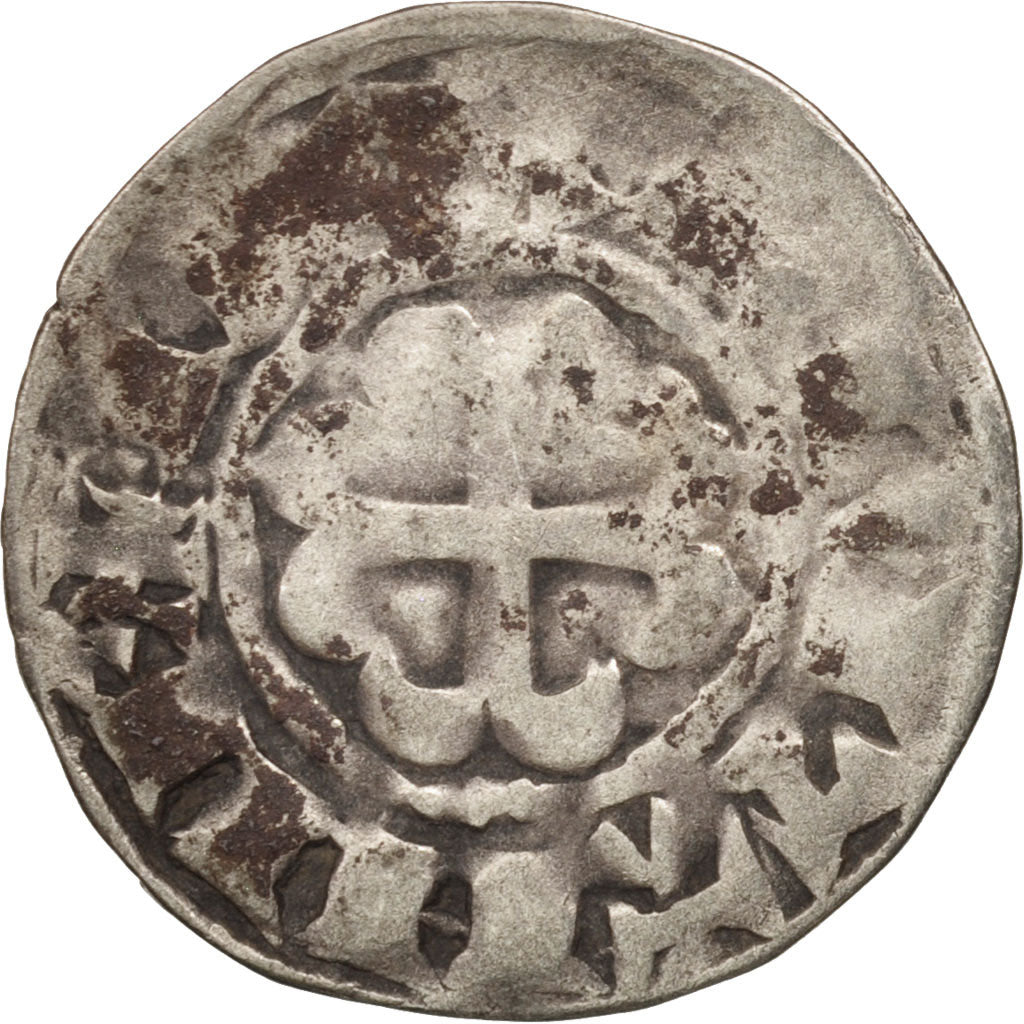 Coin, France, Bretagne, Anonymous, Denarius, Guingamp, VF(20-25), Silver