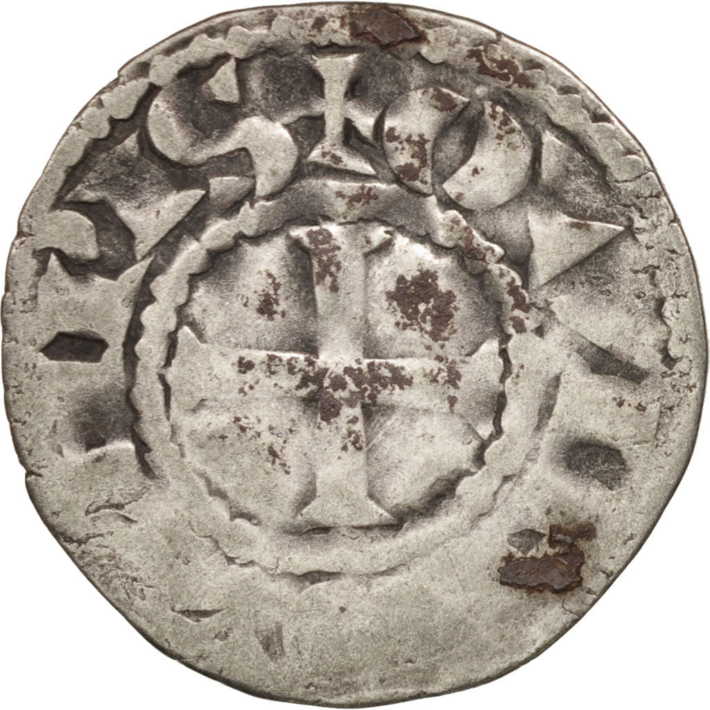 Coin, France, Bretagne, Anonymous, Denarius, Guingamp, VF(20-25), Silver