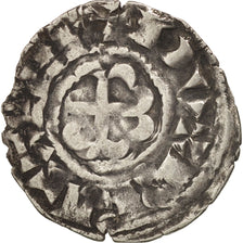France, Bretagne, Anonymous, Denarius, Guingamp, VF(30-35), Silver, Boudeau:30