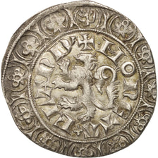 France, FLANDERS, Louis II de Male, Gros au lion, AU(50-53), Boudeau:2230