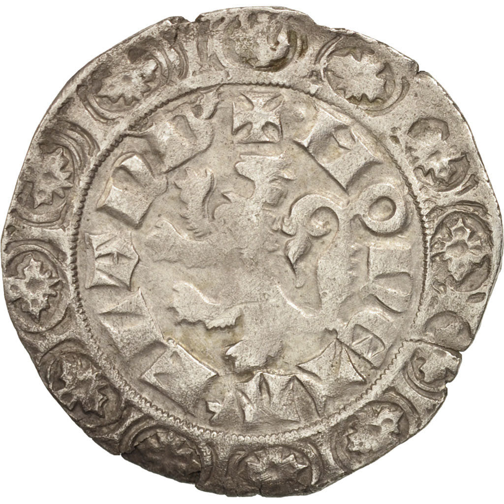 Coin, France, Flanders, Louis II, Gros, EF(40-45), Silver, Boudeau:2230