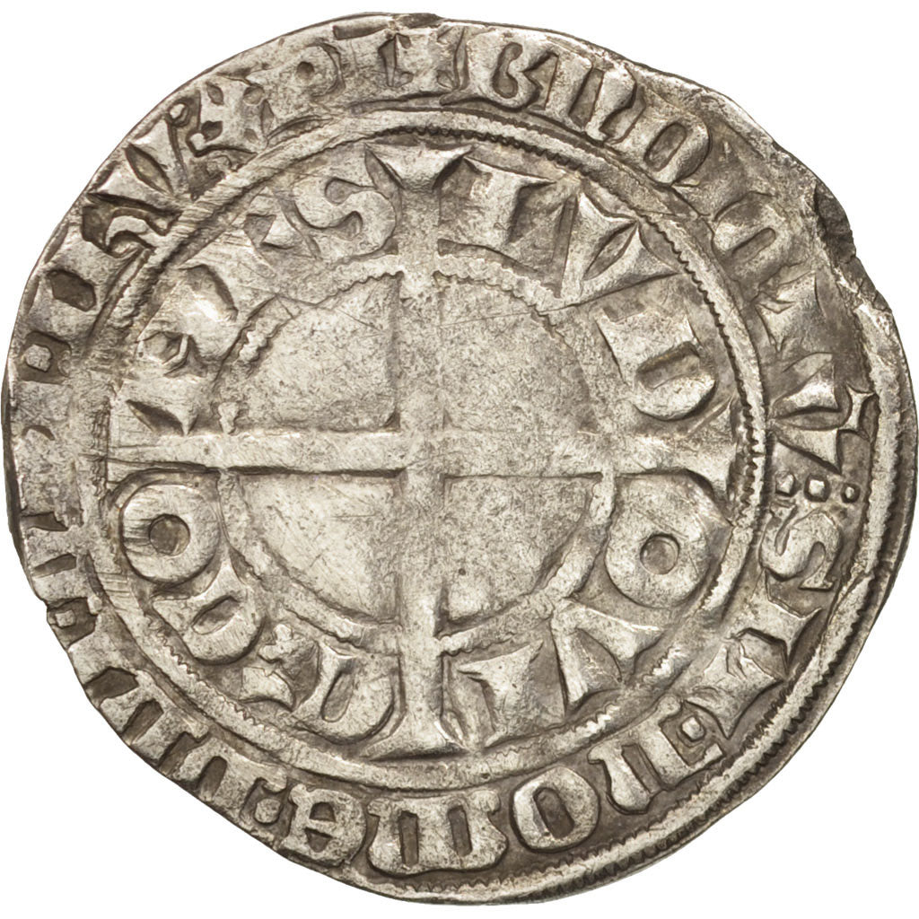 Moneta, Francja, Flanders, Louis II, Gros, VF(30-35), Srebro, Boudeau:2230