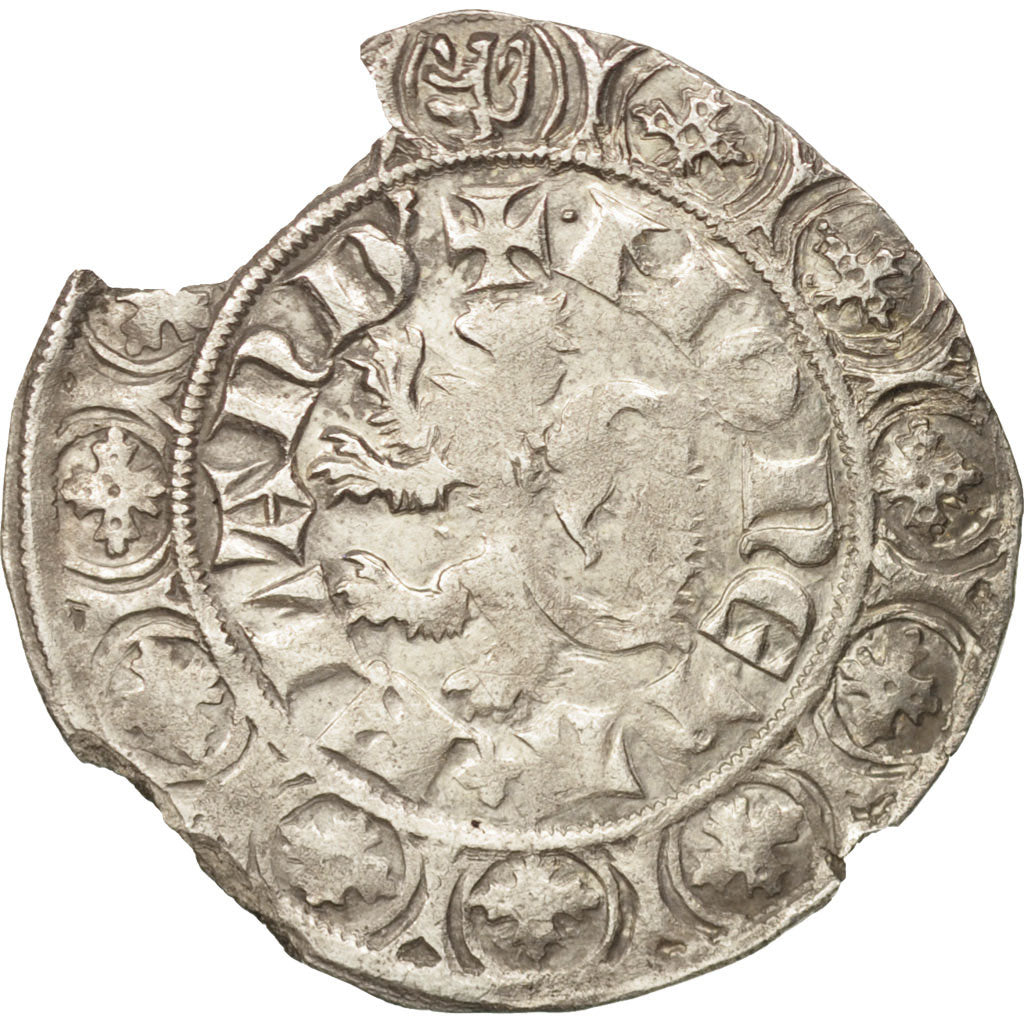 Coin, France, Flanders, Louis II, Gros, EF(40-45), Silver, Boudeau:2230
