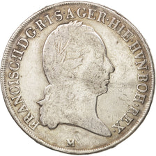 États italiens, MILAN, Franz II, Crocione, Kronenthaler, 1796, Milan, B+, Argent