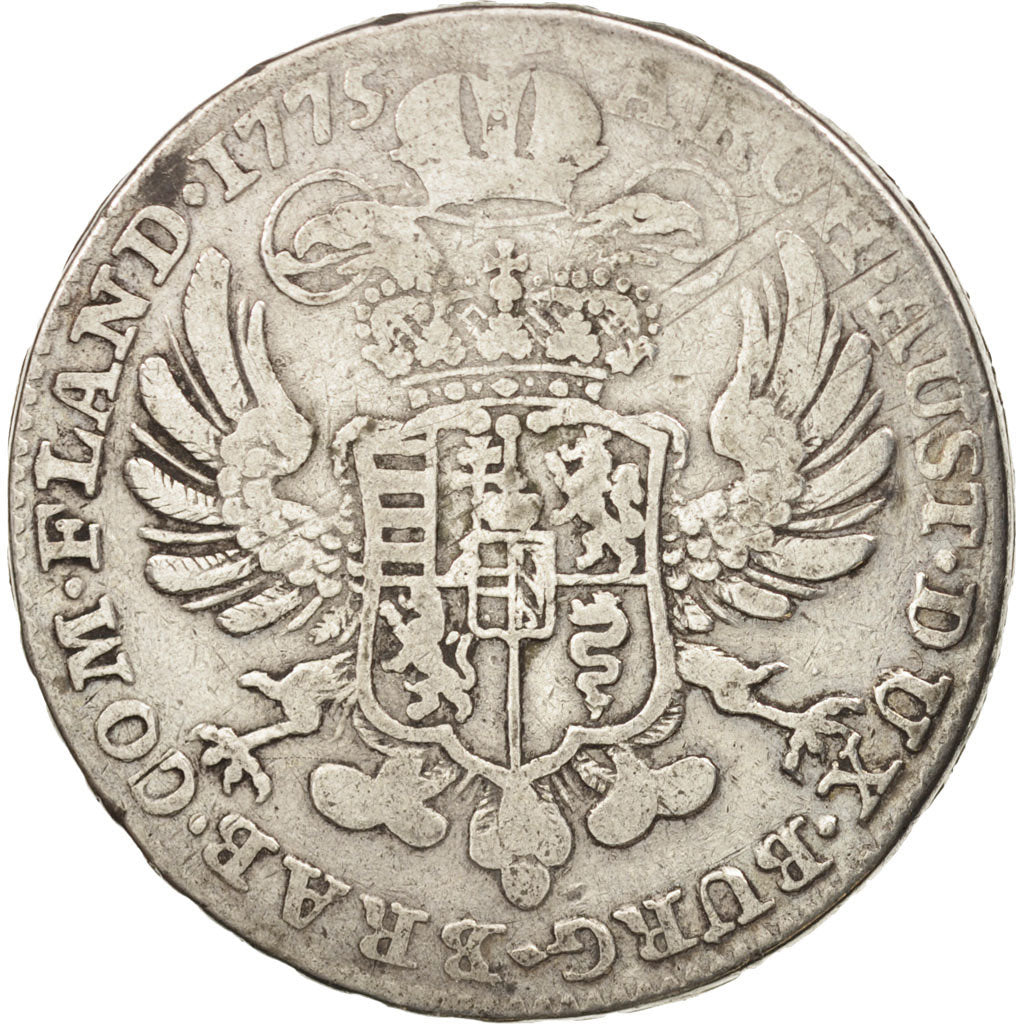 Coin, AUSTRIAN NETHERLANDS, Maria Theresa, Kronenthaler, 1775, F(12-15), Silver
