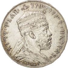 Ethiopia, Menelik II, Birr, 1889 (1897), Paris, EF(40-45), Silver, KM:5