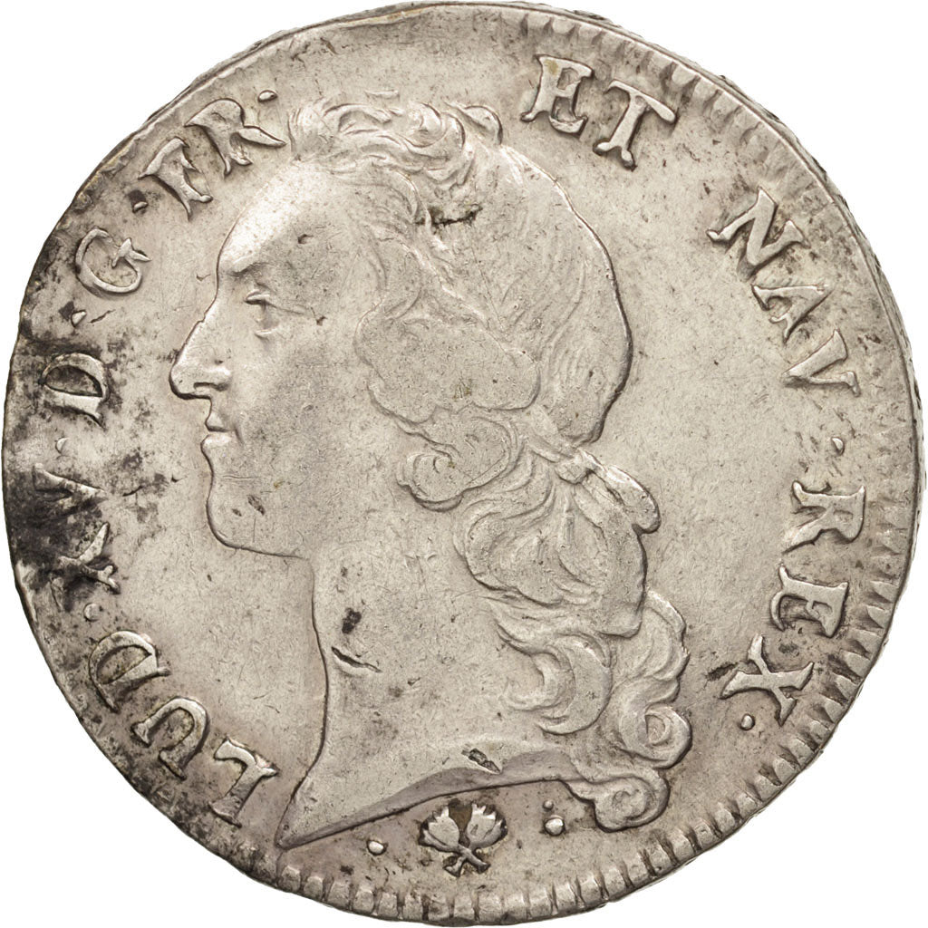 Coin, France, Louis XV, Écu au bandeau, Ecu, 1771, Bayonne, EF(40-45), Silver