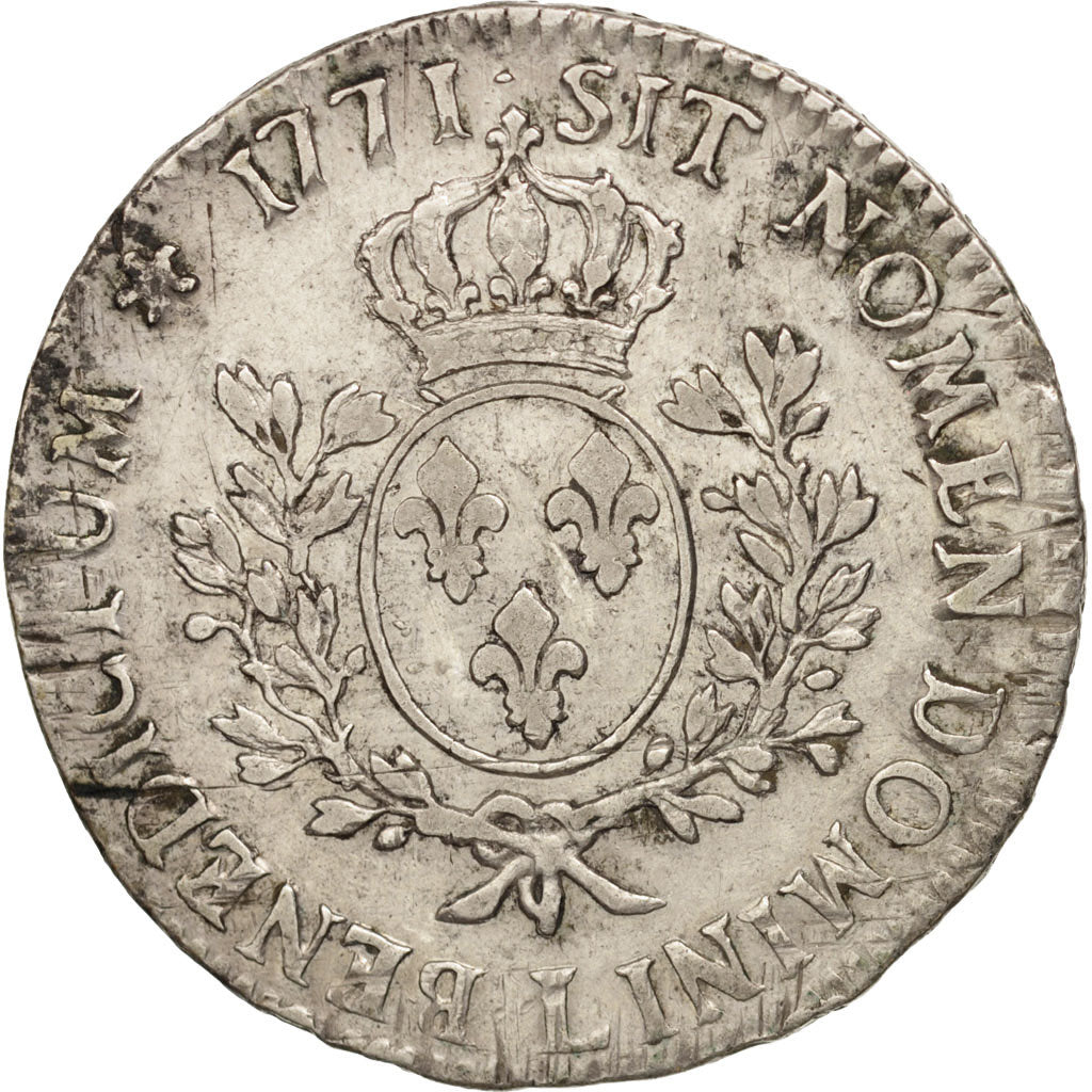 Coin, France, Louis XV, Écu au bandeau, Ecu, 1771, Bayonne, EF(40-45), Silver