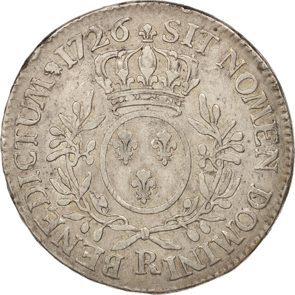 Monnaie, France, Louis XV, Écu aux branches d'olivier, Ecu, 1726, Orléans