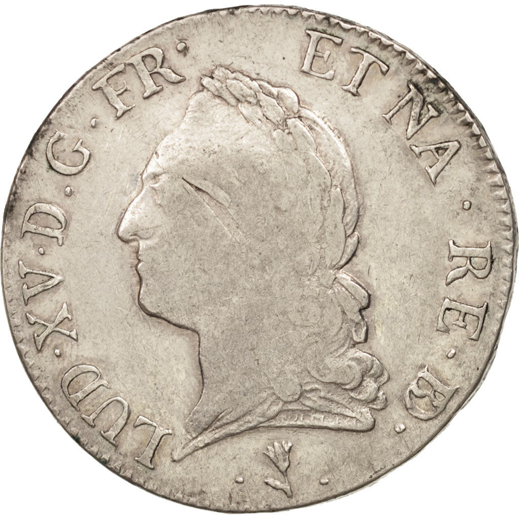 Francia, Louis XV, Écu de Béarn à la vieille tête, Ecu, 1774, Pau, MB, KM:555