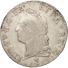 Francia, Louis XV, Écu de Béarn à la vieille tête, Ecu, 1774, Pau, MB, KM:555