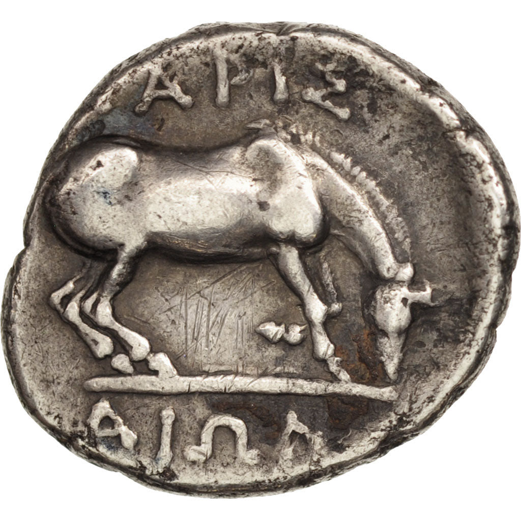 Coin, Thessaly, Larissa, Drachm, Larissa, EF(40-45), Silver