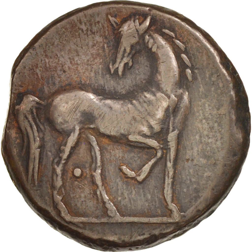 Carthage, Zeugitane, 1 1/2 Shekel, VF(30-35), Billon, SNG Cop:396