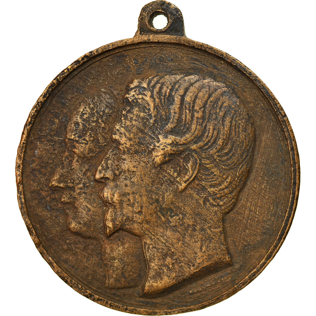 France, Medal, Mariage de Napoléon III et Eugénie à Notre Dame, History