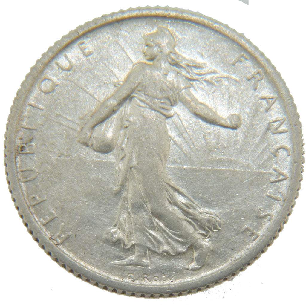 FRANCE, Semeuse, Franc, 1912, Paris, KM #844.1, EF(40-45), Silver, 23, Gadoury..