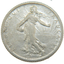 FRANCE, Semeuse, Franc, 1912, Paris, KM #844.1, EF(40-45), Silver, 23, Gadoury..