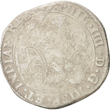 Spanish Netherlands, BRABANT, Escalin, 1621, Antwerp, F(12-15), Silver, KM:52.1