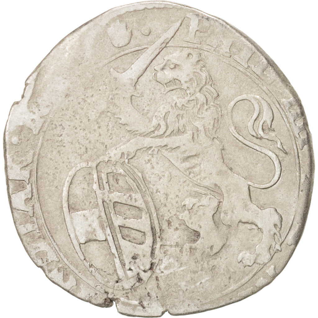 Spanish Netherlands, BRABANT, Escalin, 1624, Antwerp, VF(20-25), Silver, KM:52.1