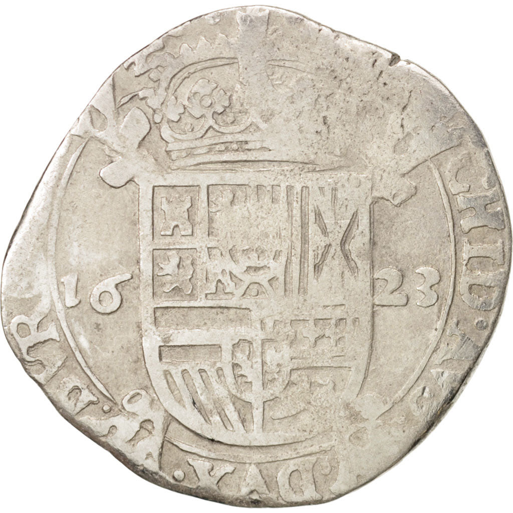 Coin, Spanish Netherlands, BRABANT, Philip IV, Escalin, 1623, Antwerp