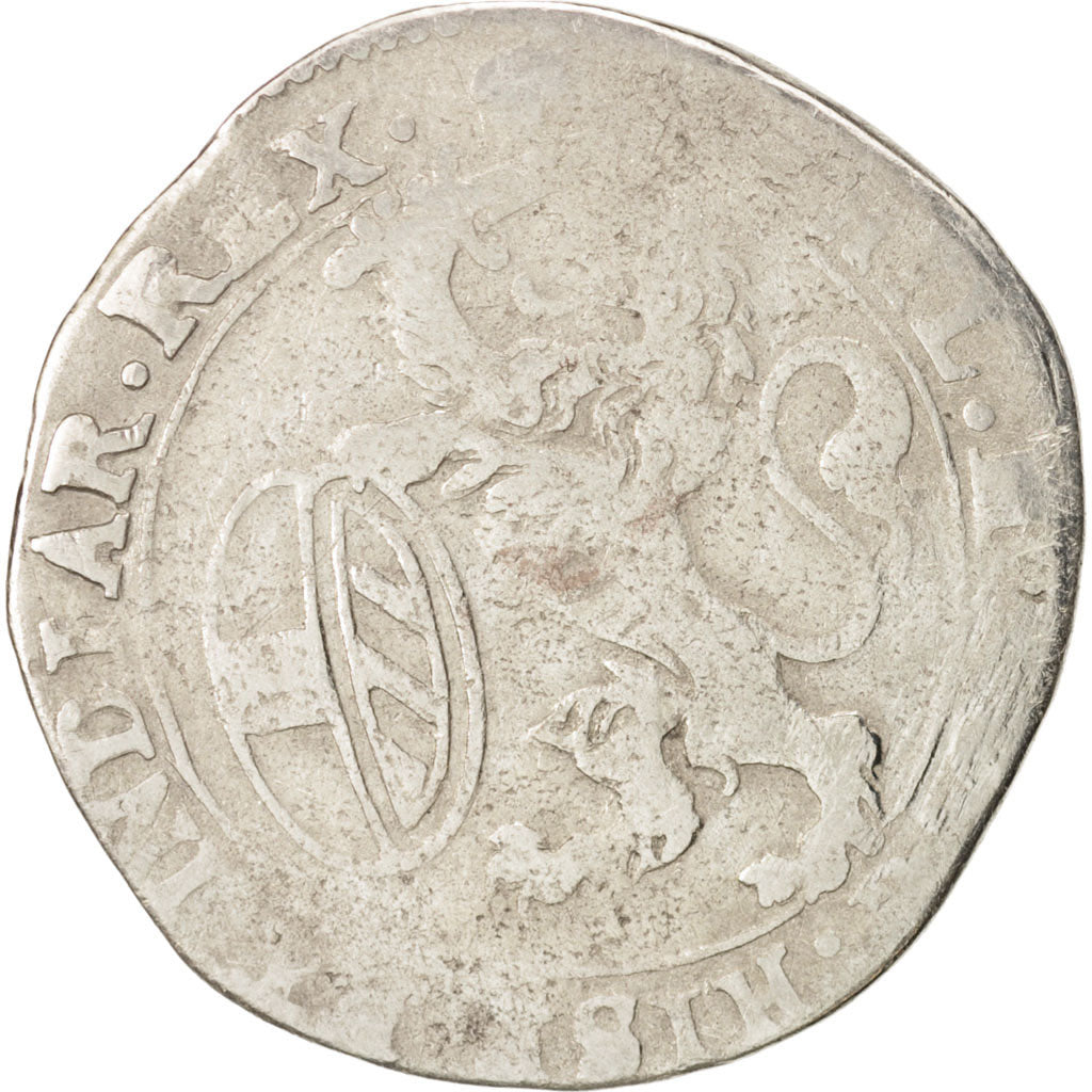 Coin, Spanish Netherlands, BRABANT, Escalin, Brussels, VF(20-25), Silver