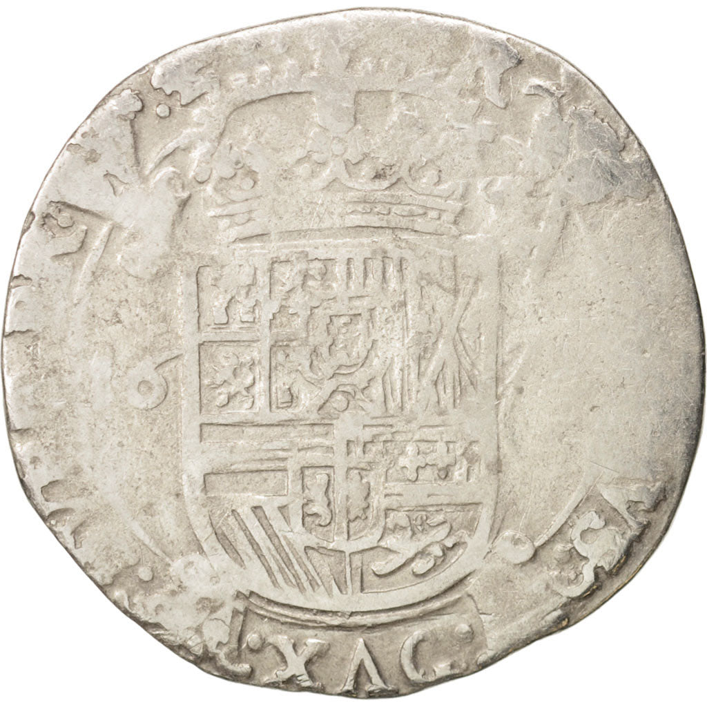Coin, Spanish Netherlands, BRABANT, Escalin, Brussels, VF(20-25), Silver