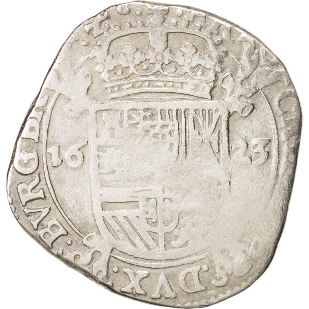 Coin, Spanish Netherlands, BRABANT, Escalin, 1623, Brabant, VF(20-25), Silver