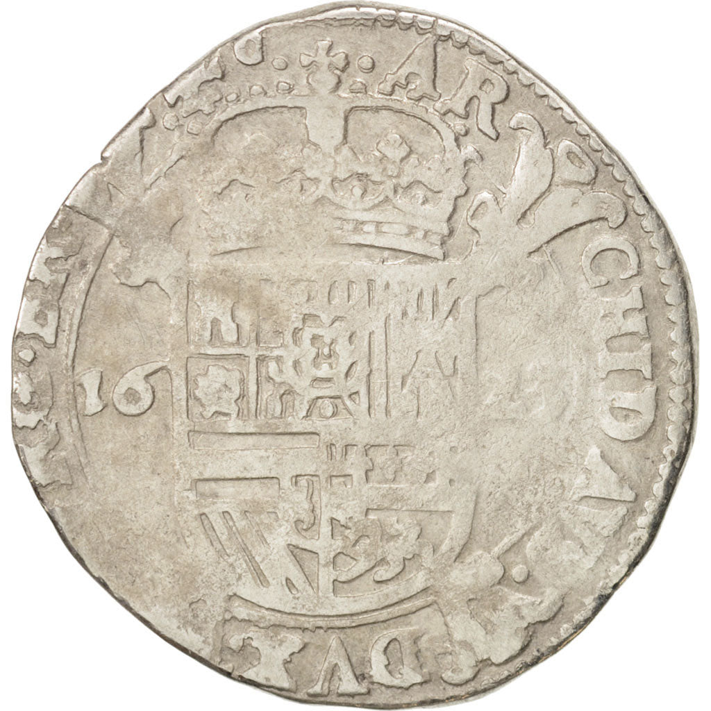 Coin, Spanish Netherlands, BRABANT, Escalin, 1623, Brabant, F(12-15), Silver