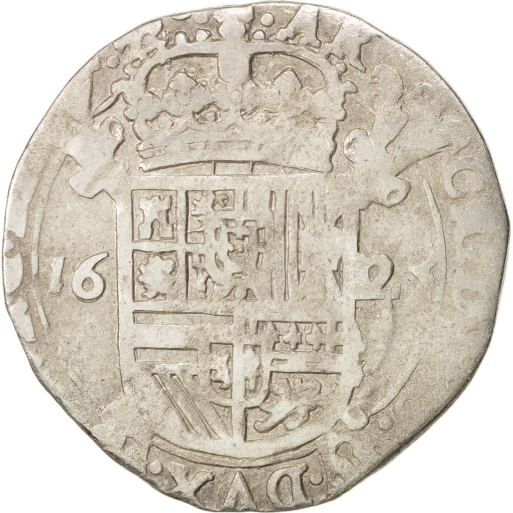Spanish Netherlands, BRABANT, Escalin, 1625, Brussels, VF(20-25), KM:52.3