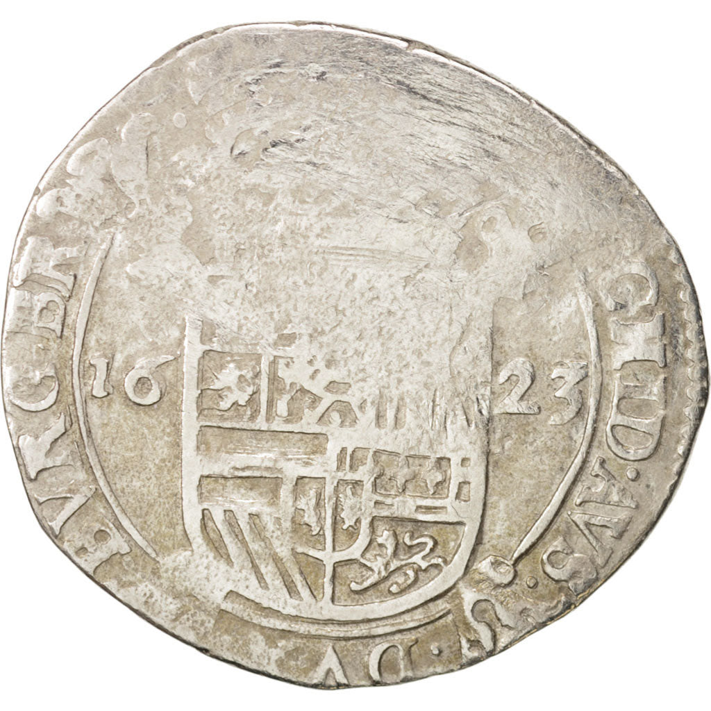 Coin, Spanish Netherlands, BRABANT, Escalin, 1623, Brabant, VF(20-25), Silver