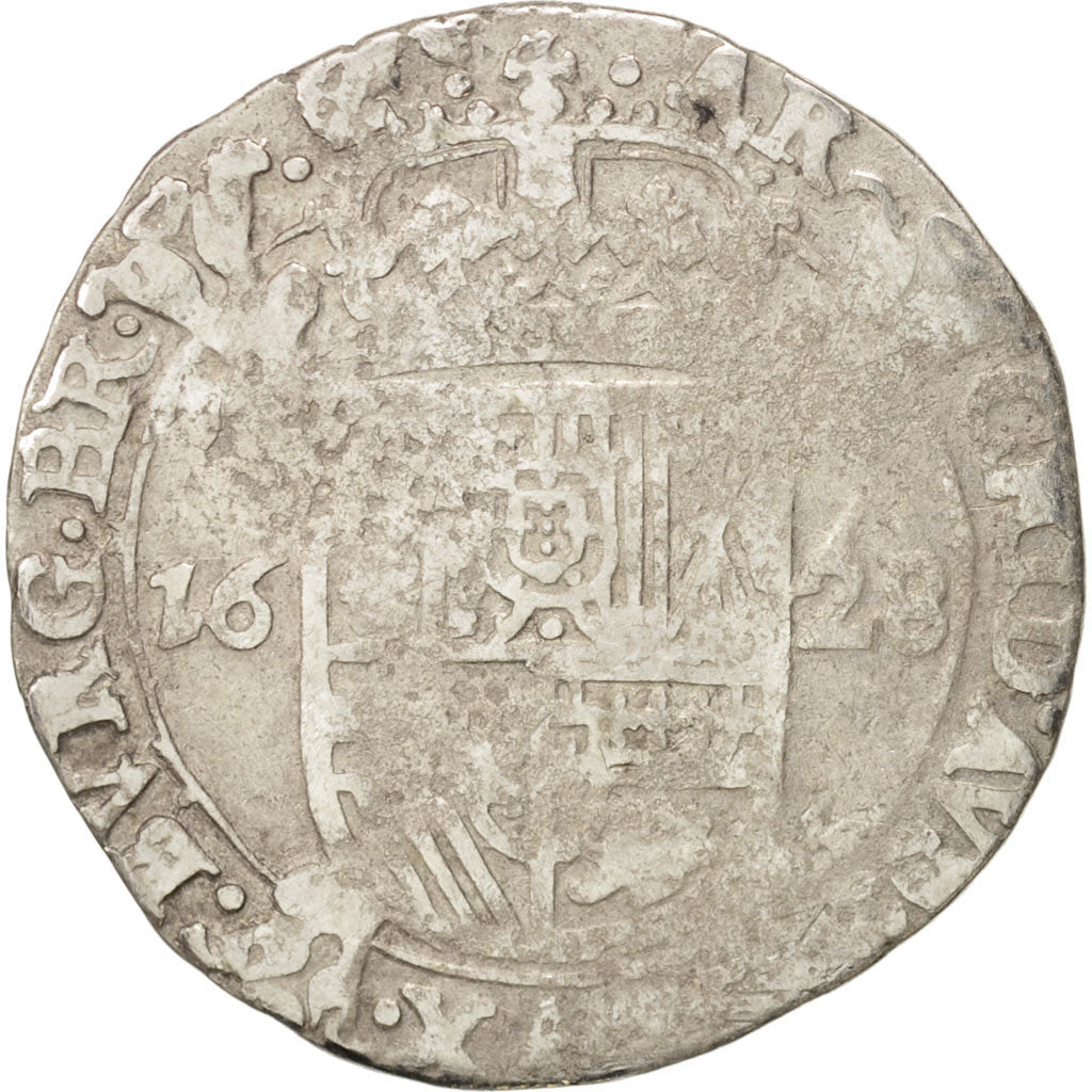 Moneta, Paesi Bassi Spagnoli, BRABANT, Escalin, 1628, Brabant, MB, Argento