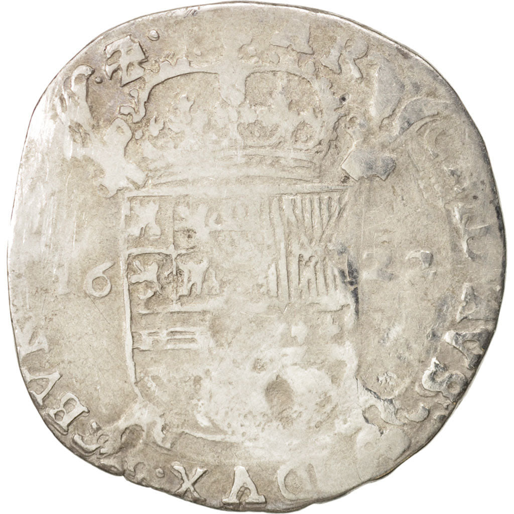 Spanish Netherlands, FLANDERS, Escalin, 1622, Bruges, VF(20-25), Silver, KM:31