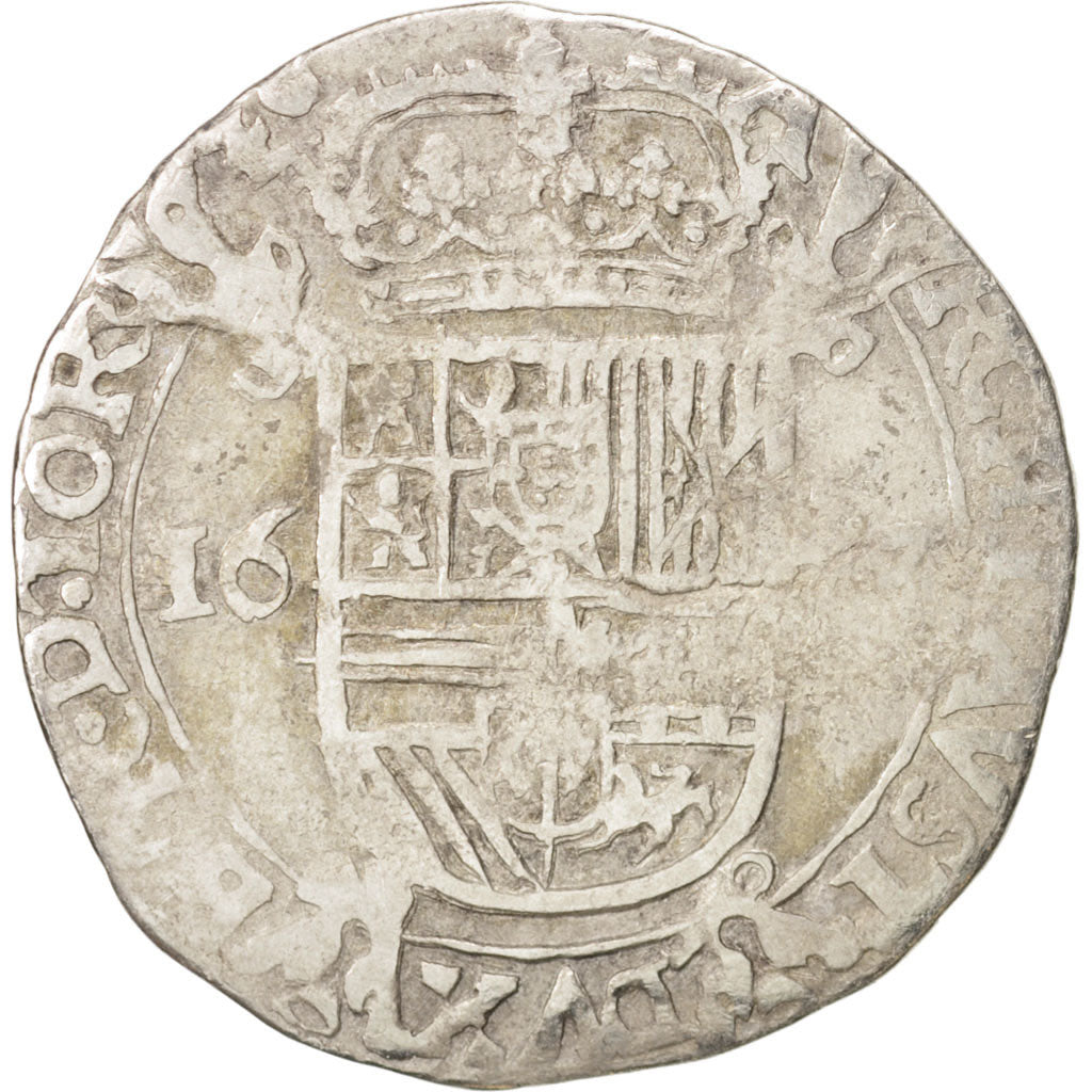Spanish Netherlands, TOURNAI, Escalin, 16[-]7, VF(20-25), Silver, GH:333-9
