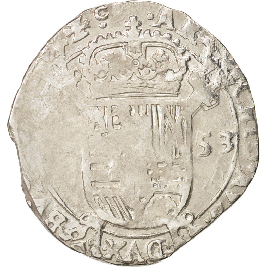 Spanish Netherlands, TOURNAI, Escalin, 1653, VF(30-35), Silver, KM:41