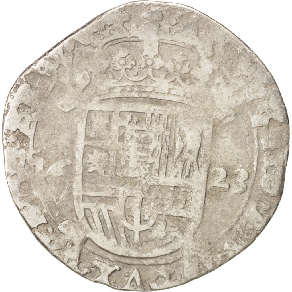 Spanische Niederlande, BRABANT, Escalin, 1623, indeterminate mint, VF(20-25)
