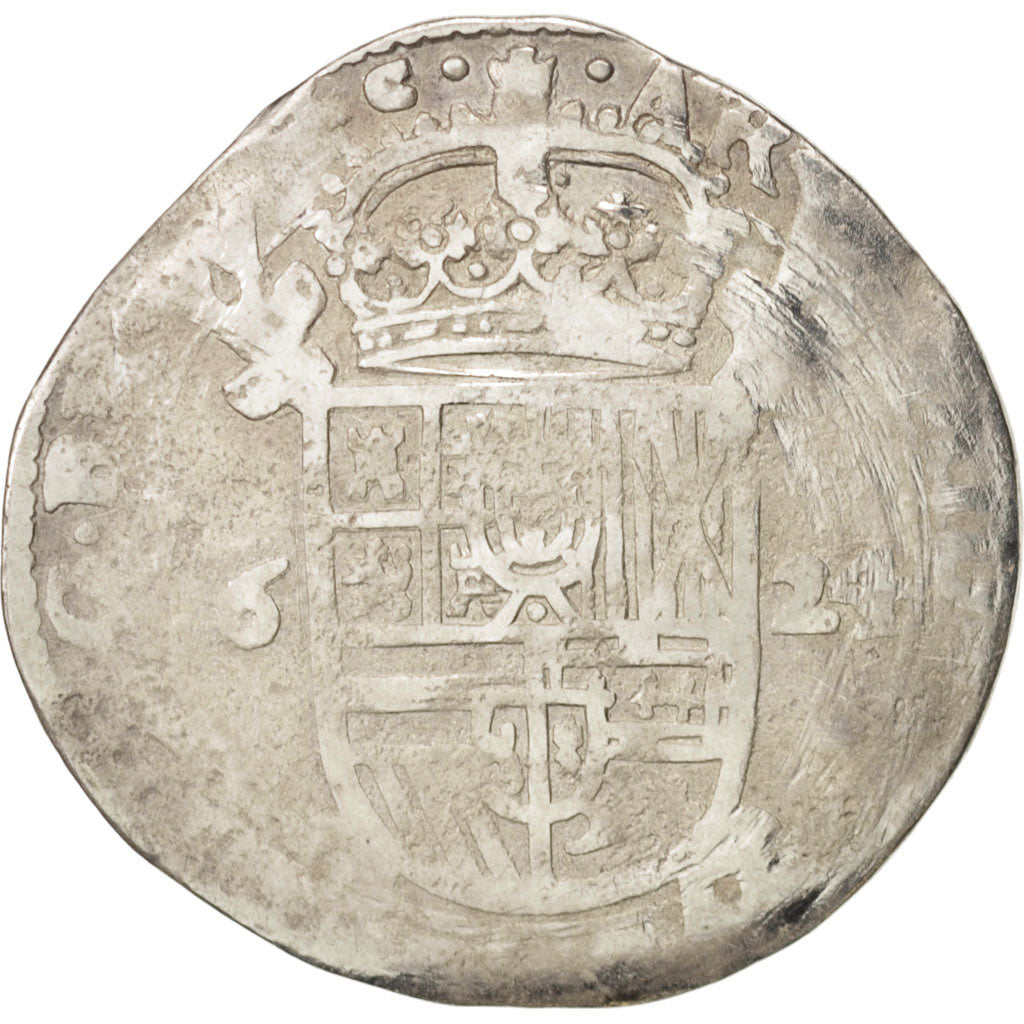 Spanish Netherlands, BRABANT, Escalin, 1624, indeterminate mint, F(12-15)