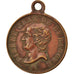 Francia, medalla, Pierre Jean Béranger, Arts & Culture, 1857, MBC+, Cobre