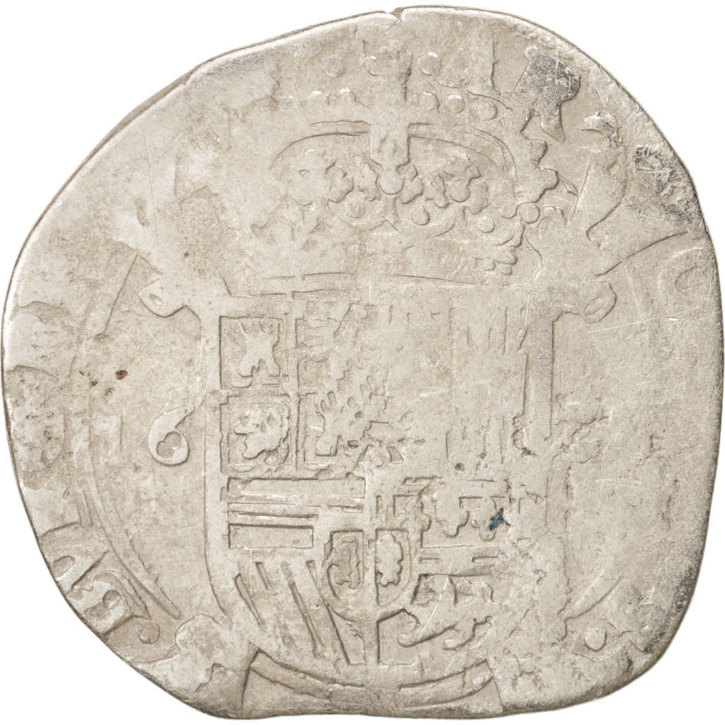 Coin, Spanish Netherlands, BRABANT, Escalin, 1637, VF(20-25), Silver