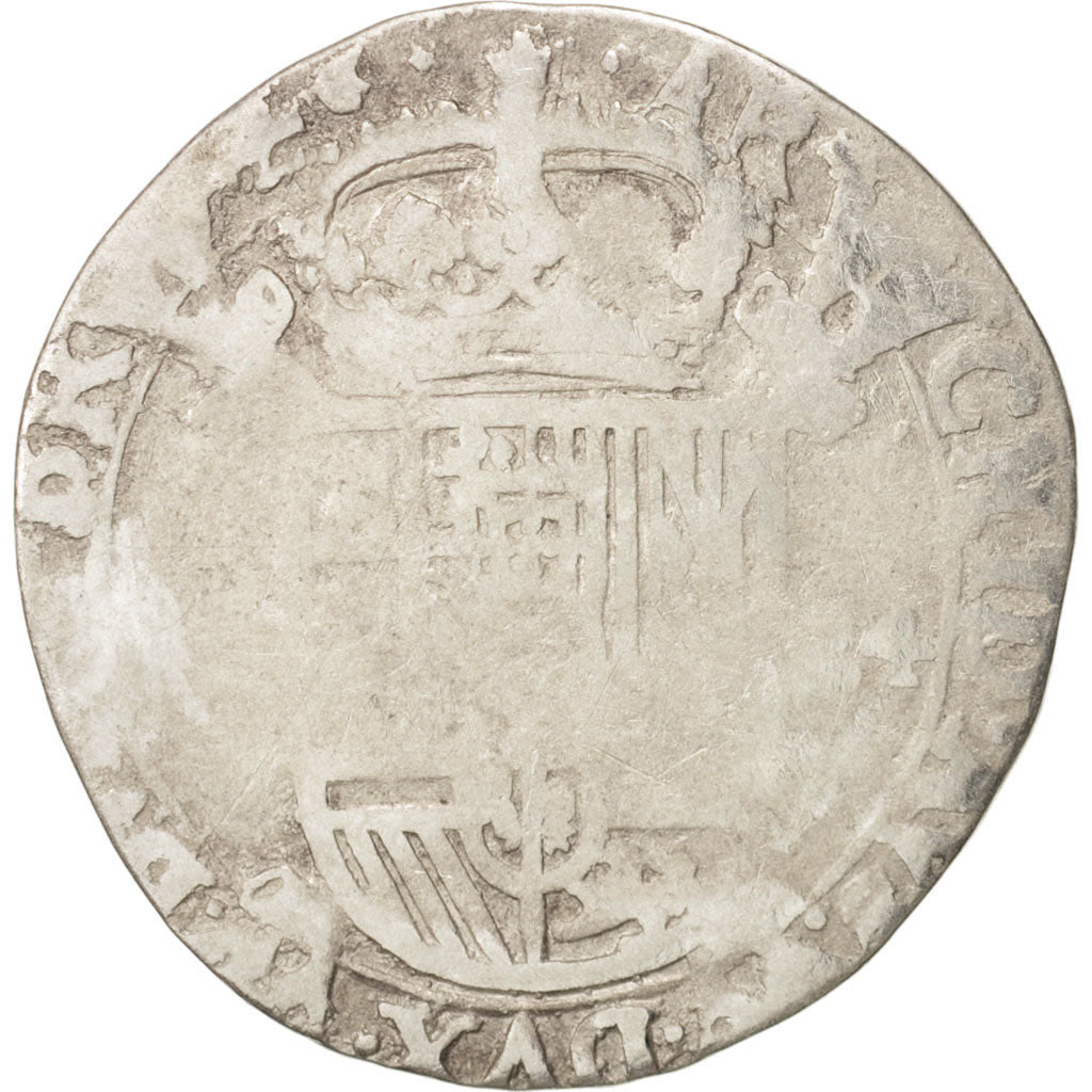 Paesi Bassi Spagnoli, BRABANT, Escalin, 1624, indeterminate mint, B+, Argento