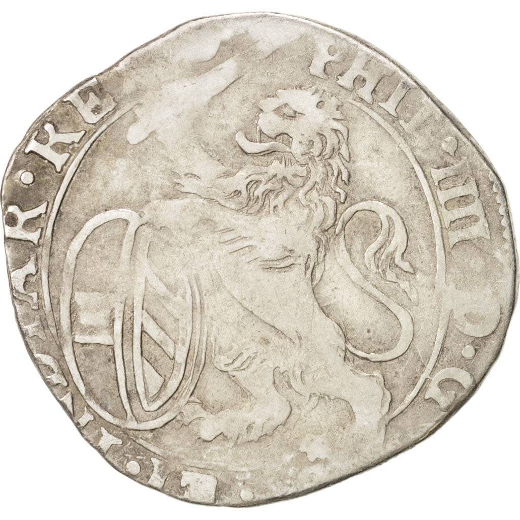 Spanische Niederlande, BRABANT, Escalin, 1629, indeterminate mint, S+, Silber
