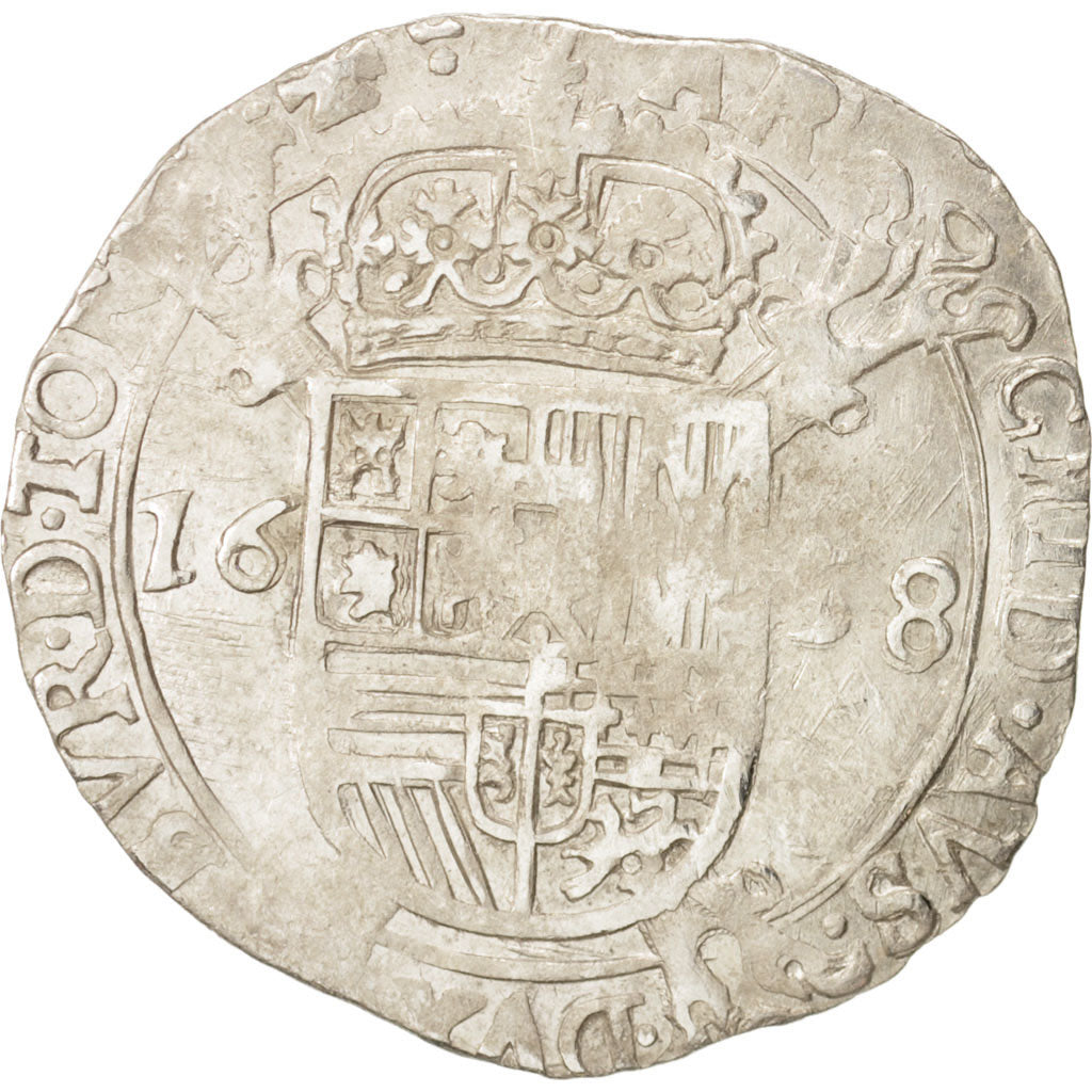 Spanish Netherlands, TOURNAI, Escalin, 1658, EF(40-45), Silver, KM:41