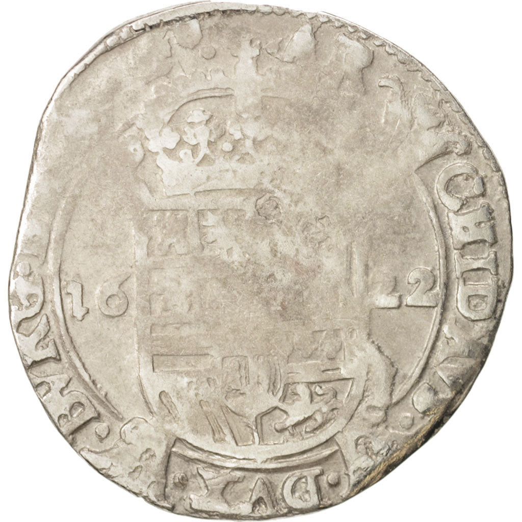 Spanish Netherlands, BRABANT, Escalin, 1622, Antwerp, F(12-15), Silver, KM:52.1