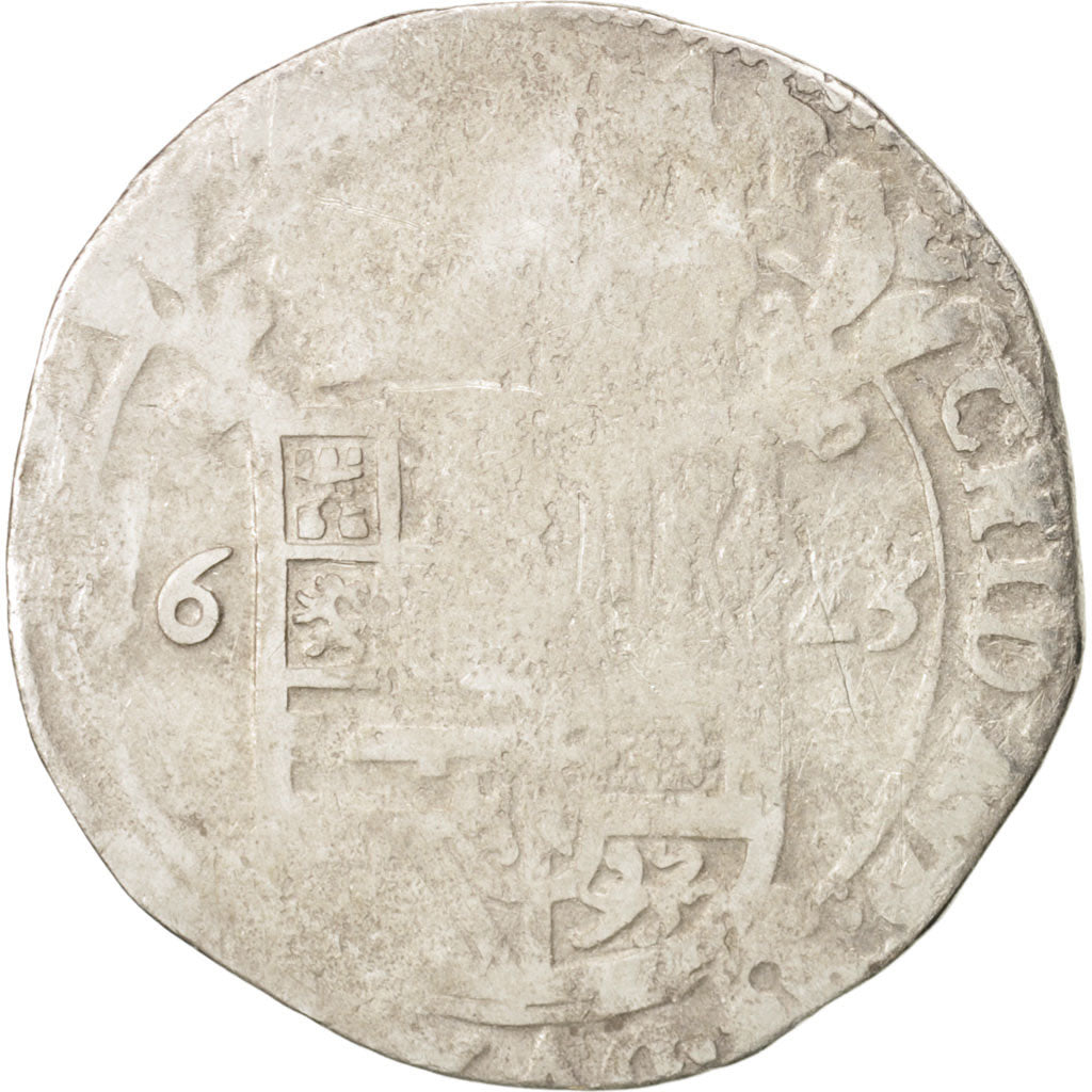 Spanish Netherlands, BRABANT, Escalin, 1623, Brussels, VG(8-10), Silver, KM:52.3