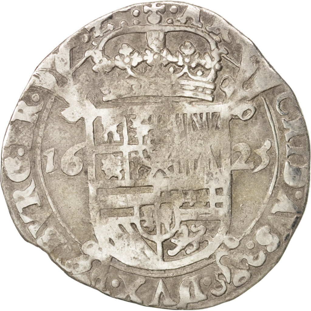 Spanish Netherlands, BRABANT, Escalin, 1625, Brussels, VF(20-25), KM:52.3