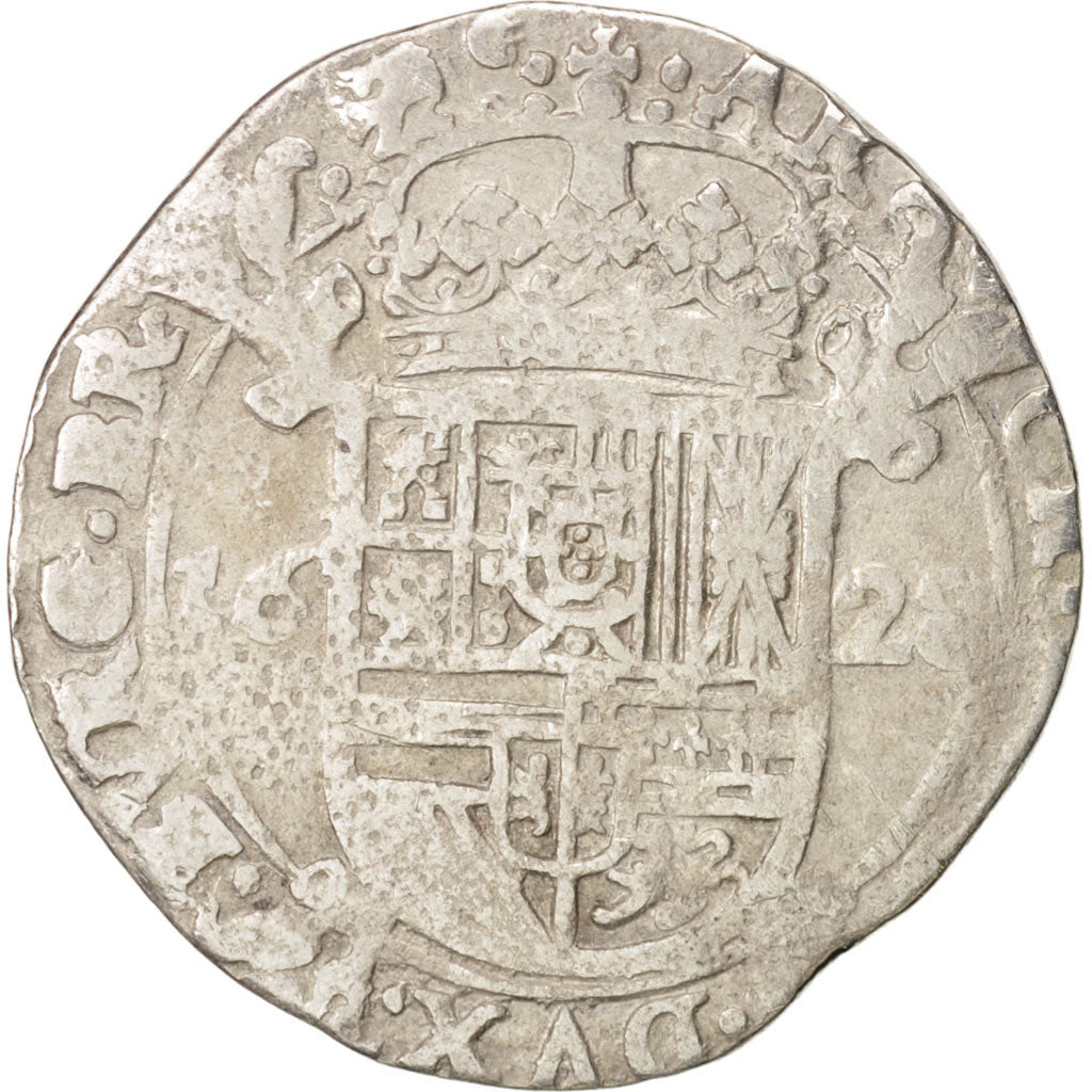 Coin, Spanish Netherlands, BRABANT, Escalin, 1628, Brabant, VF(20-25), Silver
