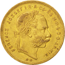 Hungary, Franz Joseph I, 8 Forint 20 Francs, 1873, EF(40-45), Gold, KM:455.1