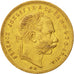 Hungary, Franz Joseph I, 8 Forint 20 Francs, 1873, EF(40-45), Gold, KM:455.1